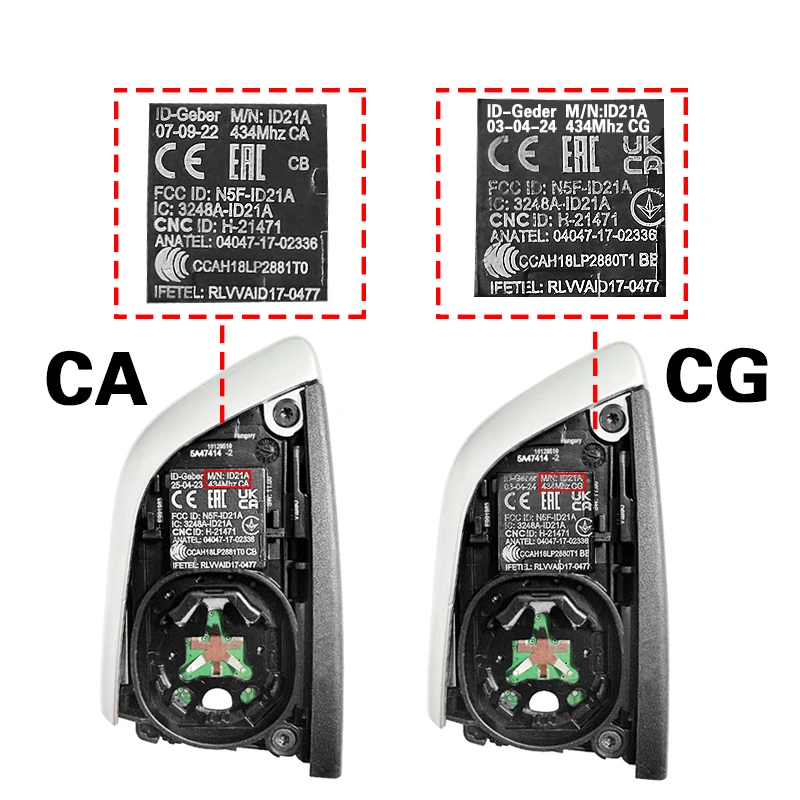 CN006133 Chiave intelligente originale senza chiave Go N5F-ID21A IC: 3248A-ID21A 434MHZ 49 Chip per BMW 3 5 6 7 X3 X4 X5 X6 X7 Tutte le serie G