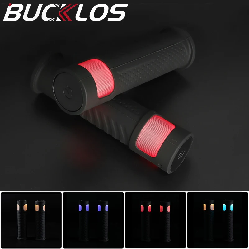 

Bucklos силикагель для горного велосипеда, поворотный светильник для велосипеда, силиконовые ручки для руля велосипеда, мягкие велосипедные ручки