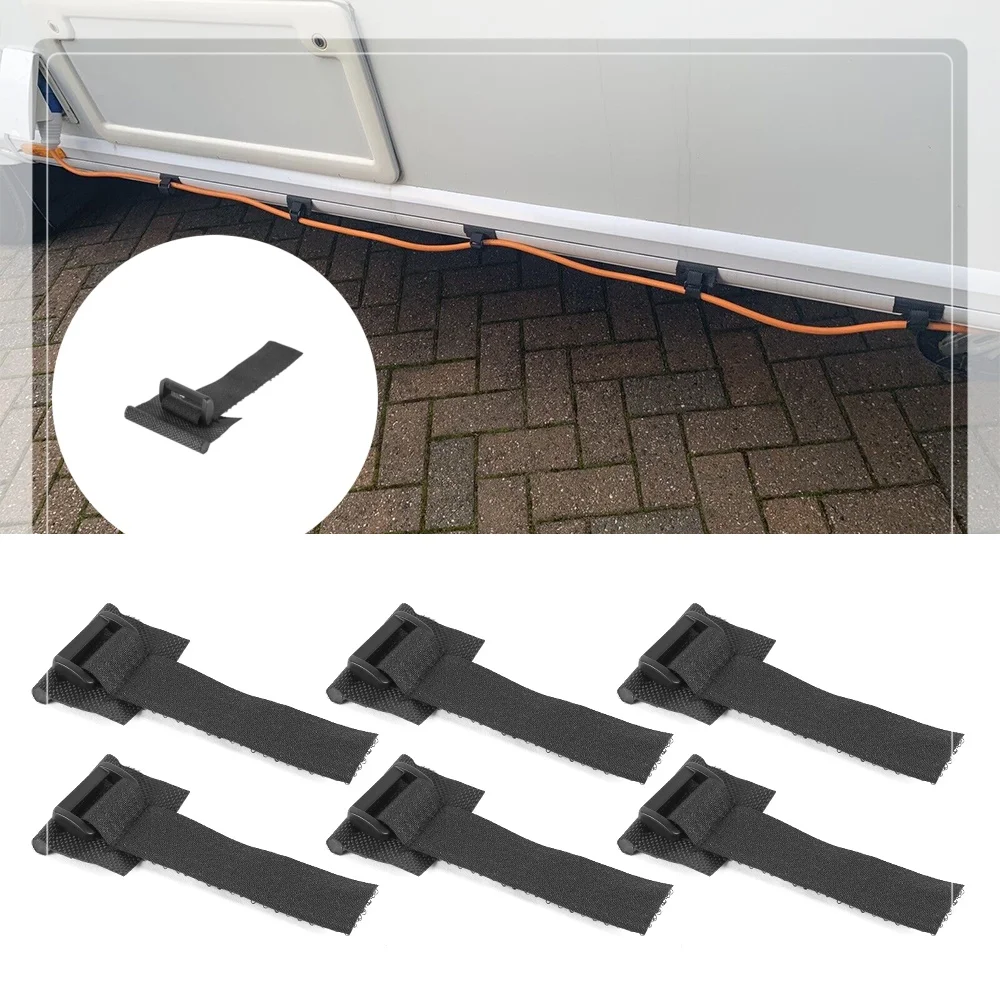 

3PCS/6PCS/9PCS Caravan Pipe Support Straps Kit Waste Water & Fresh Water Cable Organizer For RV Camper Van Trailer Accessories