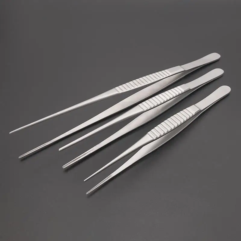 Stainless Steel Cartilage Forceps Nondestructive Concave Convex Teeth Micro Circular Groove Fine Nasal Cosmetic Tools