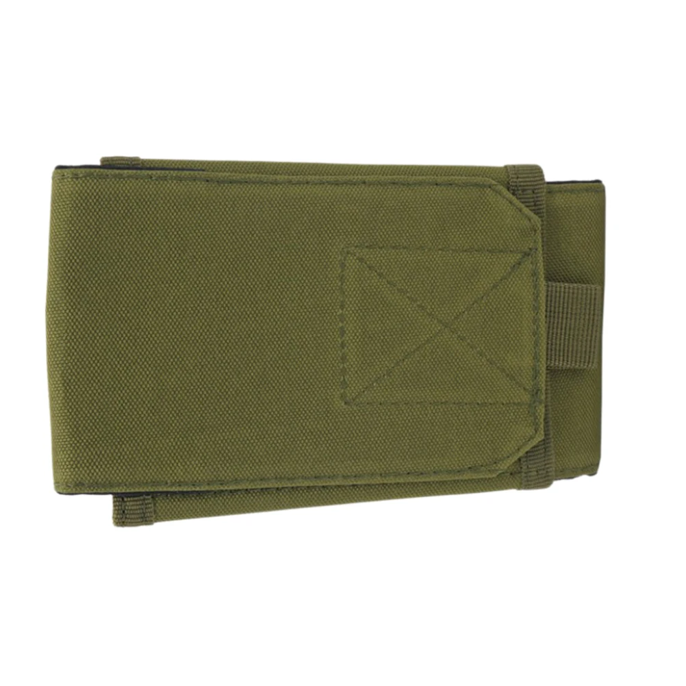 

6 Inch Green Waist Bag Outdoor Sports Cell Phone Pouch Belt Fanny Pack Army