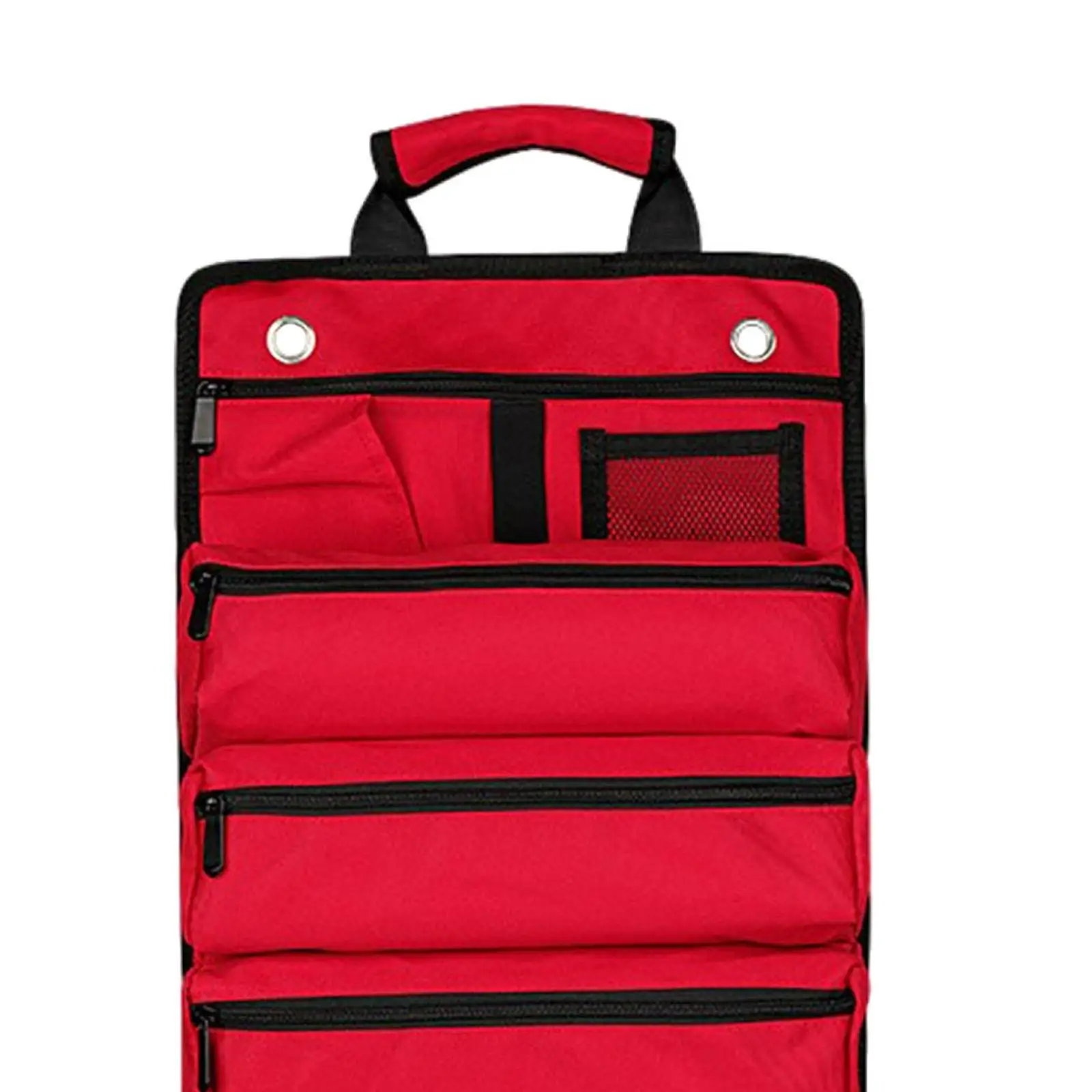 

Roll up Tool Bag Organizer with 5 Zippered Pockets Tool Zipper Carrier Tote