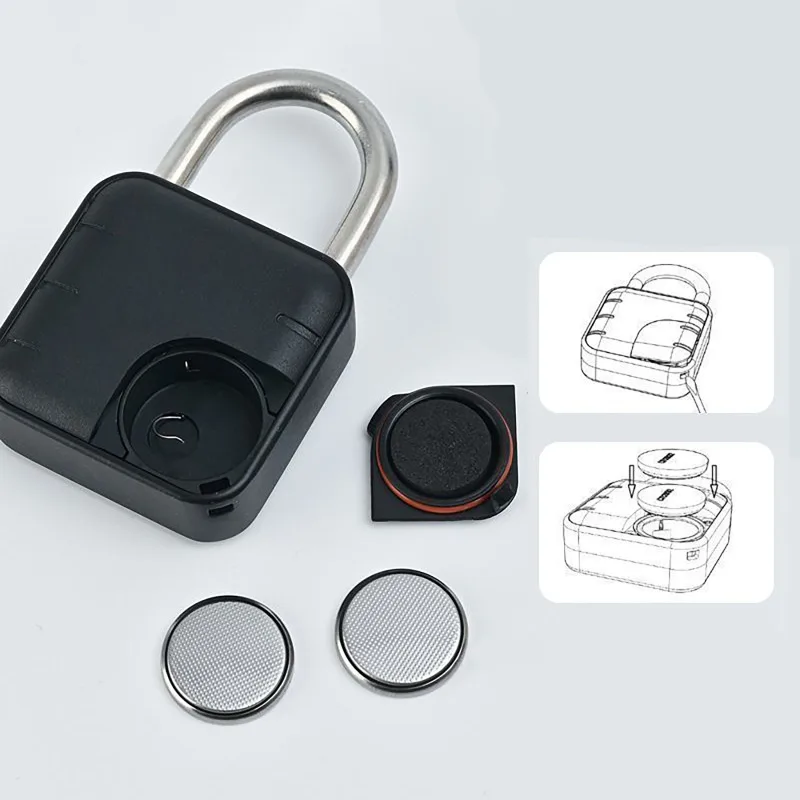 

Tuya Smart Fingerprint Padlock Bluetooth Mini Password Fingerprint Lock Waterproof Keyless Security Anti-theft Electronic Lock