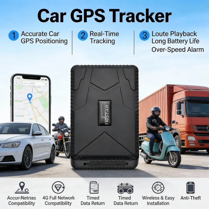 Global use strong magnetic car locator anti-detachment anti-tampering alarm car GPS positioning waterproof free installation