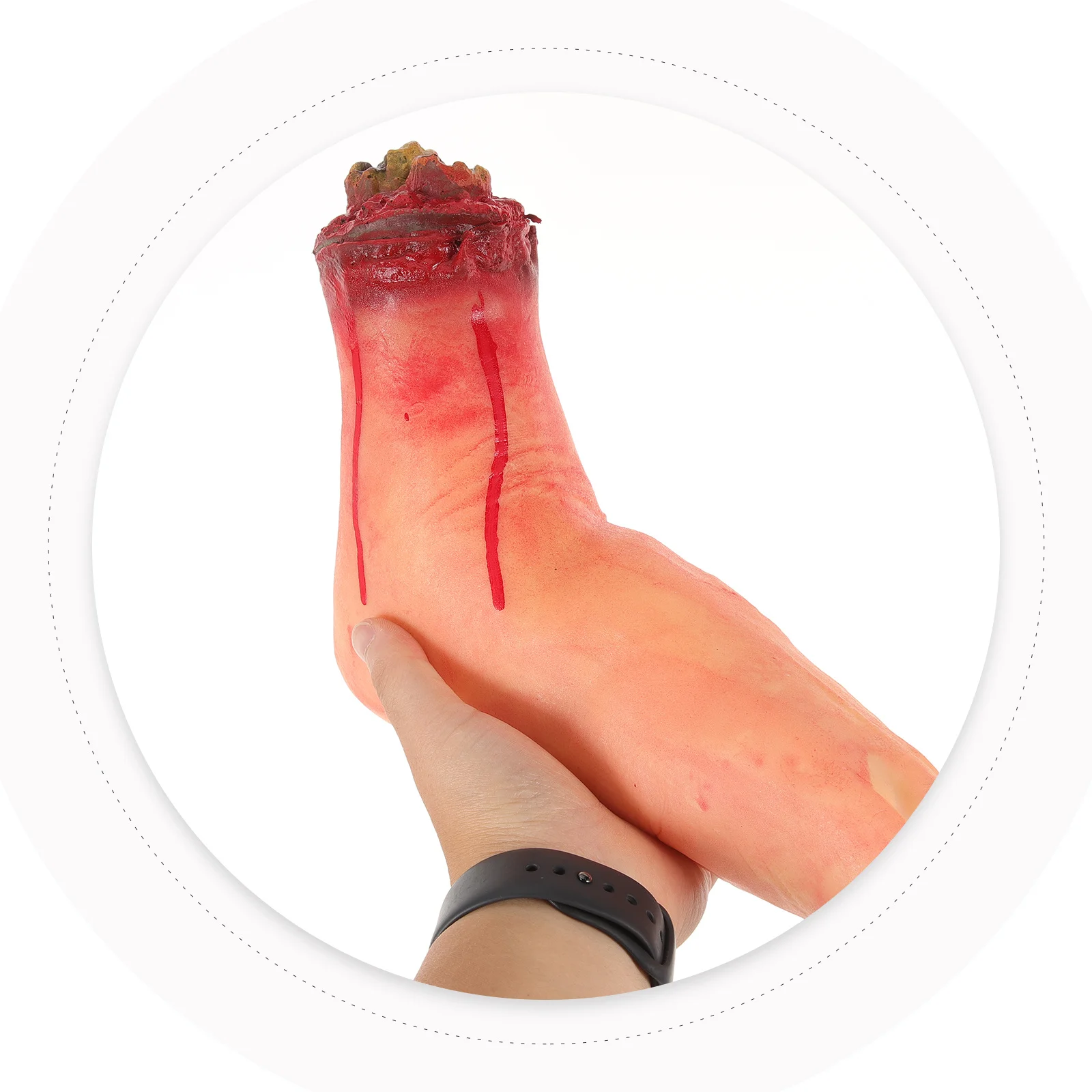 

2Pcs Halloween Broken Feet Prop Simulated Severed Feet Scary Decor for Haunted House Party Prank Trick Simulation