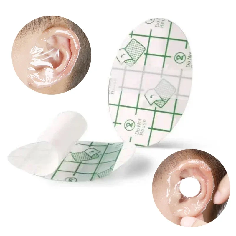 

20pcs Plastic Waterproof Ear Protector For Baby Kids Adults Swimming Cover Caps Disposable Ear Stickers Swimming Cover Ear Paste