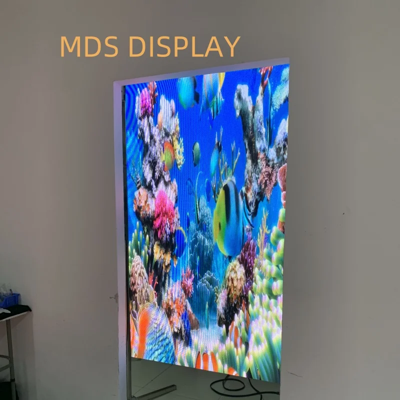 MDS P1.25 실내 방수 롤링 폴딩 LED 디스플레이 인터랙티브 플로어 플렉시블 스크린 엘리베이터 웨딩 무비 콘서트