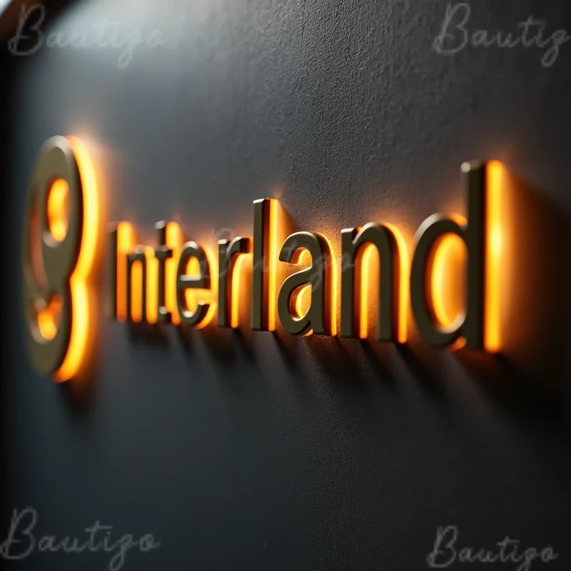 Custom LED Light Backlit Metal Letters Sign For Storefront Business Outdoor Waterproof Illuminated Advertising Signage Display