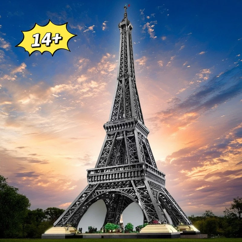 

IN ICONS 1.5M Tall Eiffel Tower PARIS World Famous Architecture Building Blocks Bricks 10001pcs Toys For Children Birthday Gifts