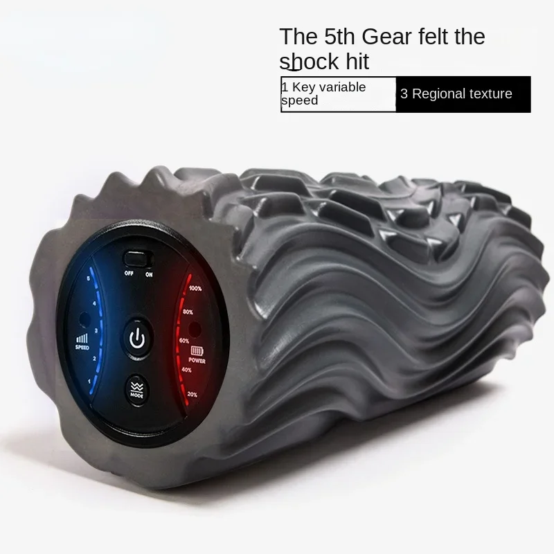 20255-gear محور رغوة كهربائية اليوغا اللياقة البدنية الاهتزاز الاسترخاء المموج اللفافة العمود اليوغا العمود