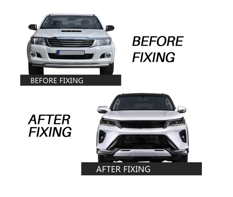 Factory Body Kit For Hilux Vigo 2012-2015 Upgrade To Fortuner Legender 2021 For To Yo Ta Hilux Vigo Facelift Kit