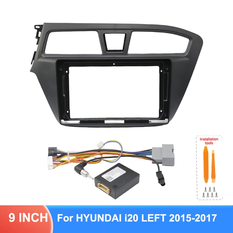 9 Inch Dash Panel For Hyundai Tucson IX35 2010-2015 Radio Frame Wiring Harness Optional