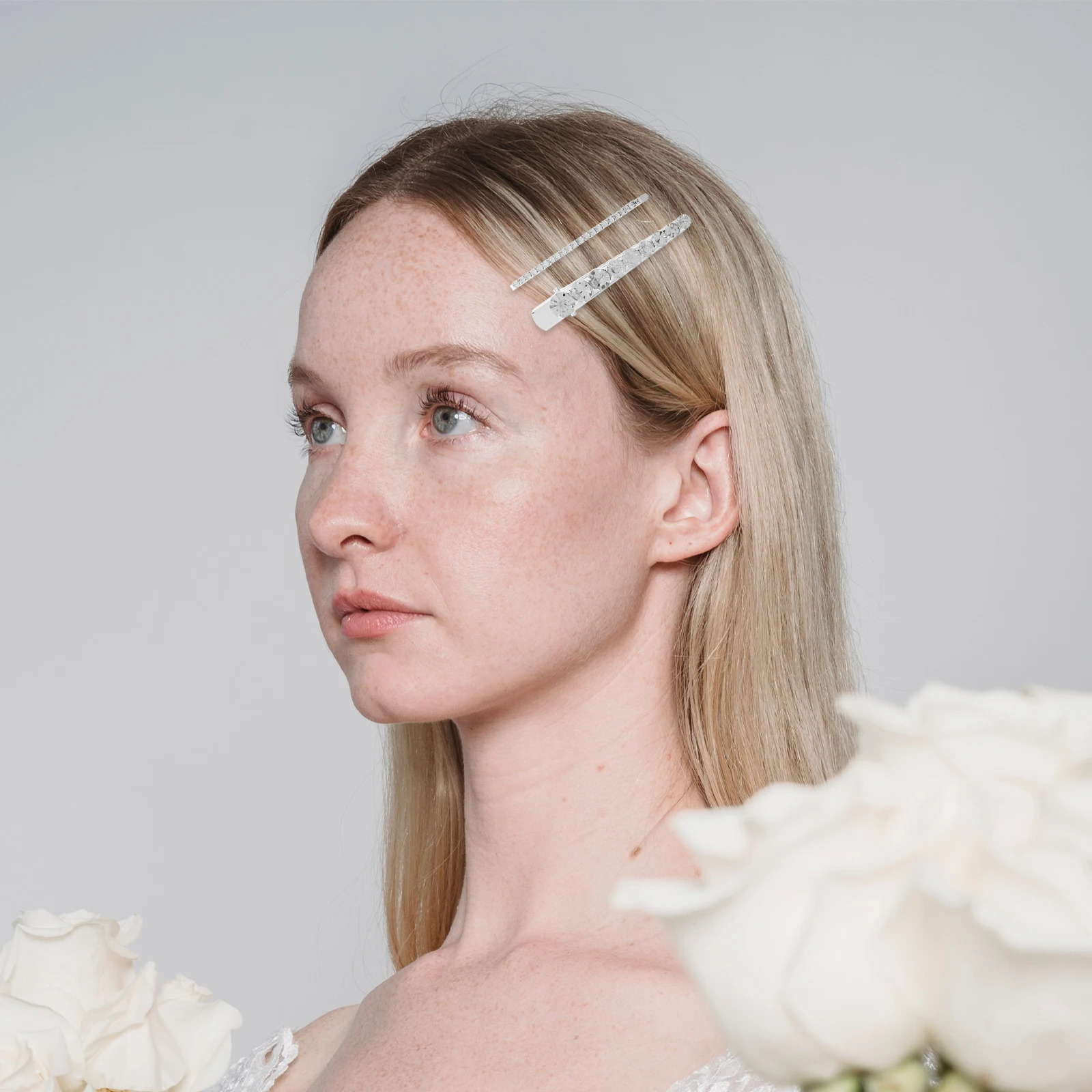 

6 Pcs Wedding Full Drill Hair Clip Bride Clips for Women Metal Accessories Girls
