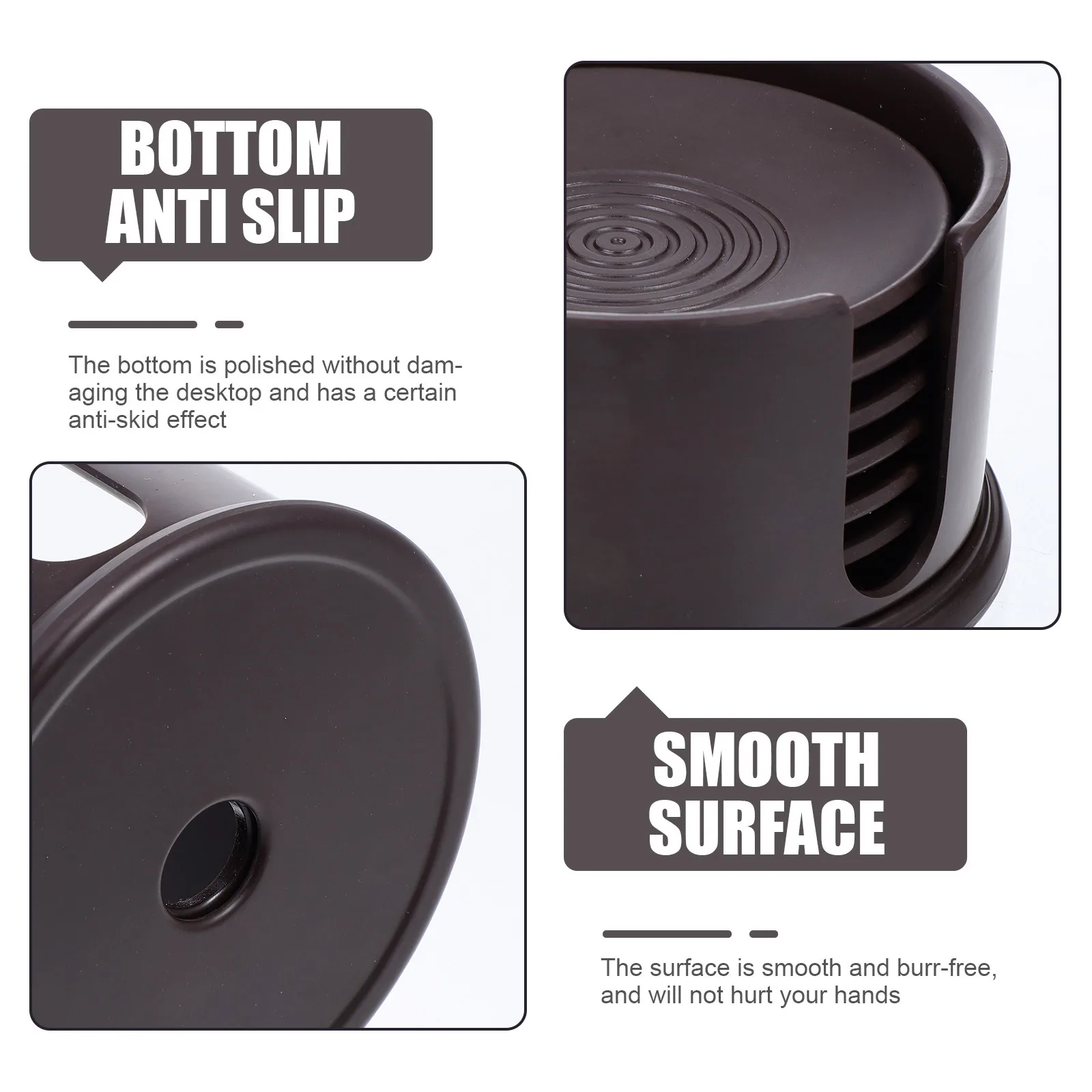 

1Set Bakelite Coaster Heat Insulation Pads Cup Mat Premium Material Practical Waterproof for Home Office Use