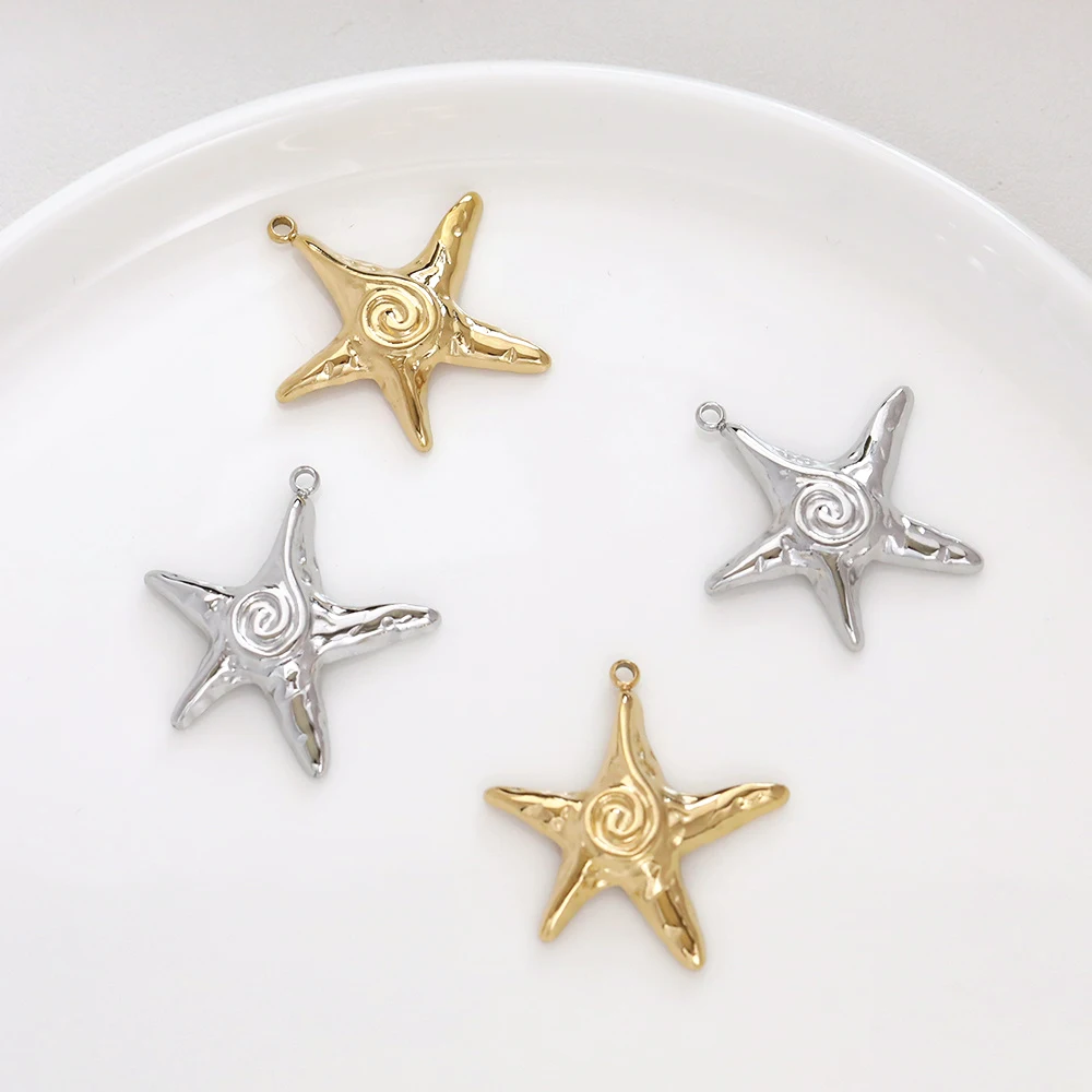 

Cordial Design 40Pcs 28*30MM Charms For Earrings/Stainless Steel/Hand Made/Starfish Shape/Jewelry Findings/DIY Pendant #195120