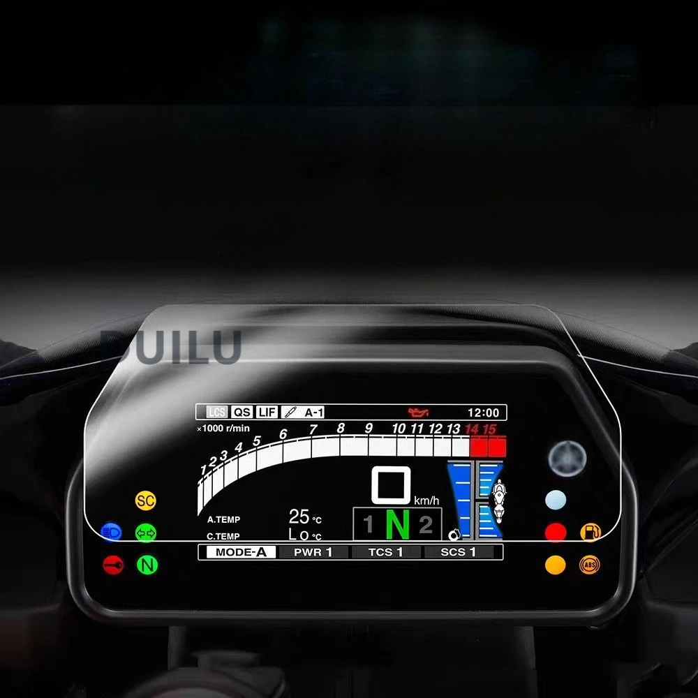 لياماها YZF-R1/R1M/RIS 2015-2024 الراسم 900 GT 2018-2021 MT-10SP 2017-2023 دراجة نارية لوحة القيادة واقي للشاشة فيلم #1