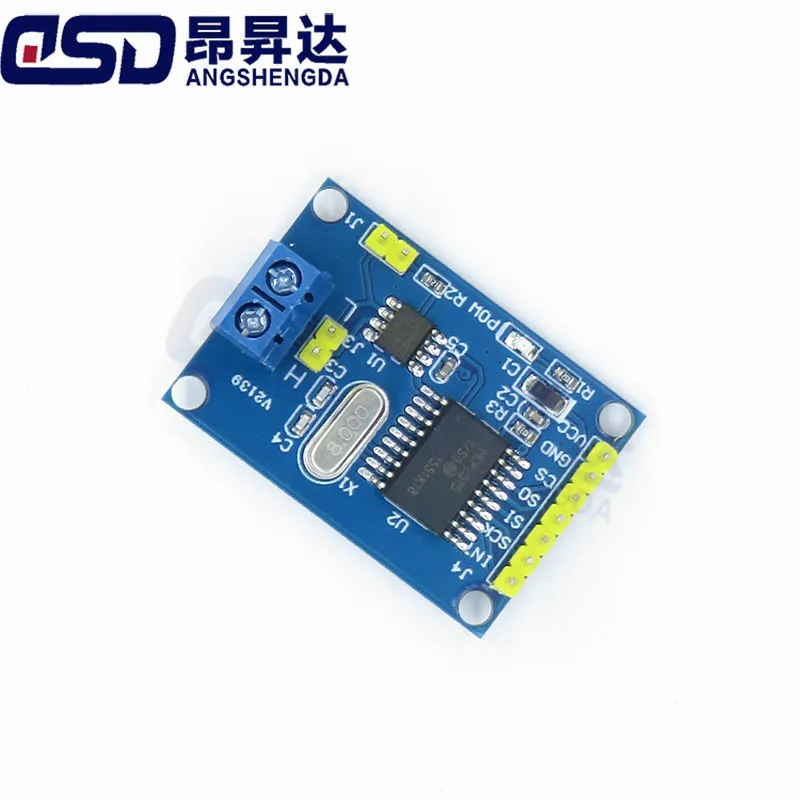 1 SZT. Moduł sterownika magistrali CAN MCP2515 z odbiornikiem TJA1050 SPI dla kontrolera 51 ARM, moduł interfejsu dla Arduino, zestaw DIY — zdjęcie produktu 2