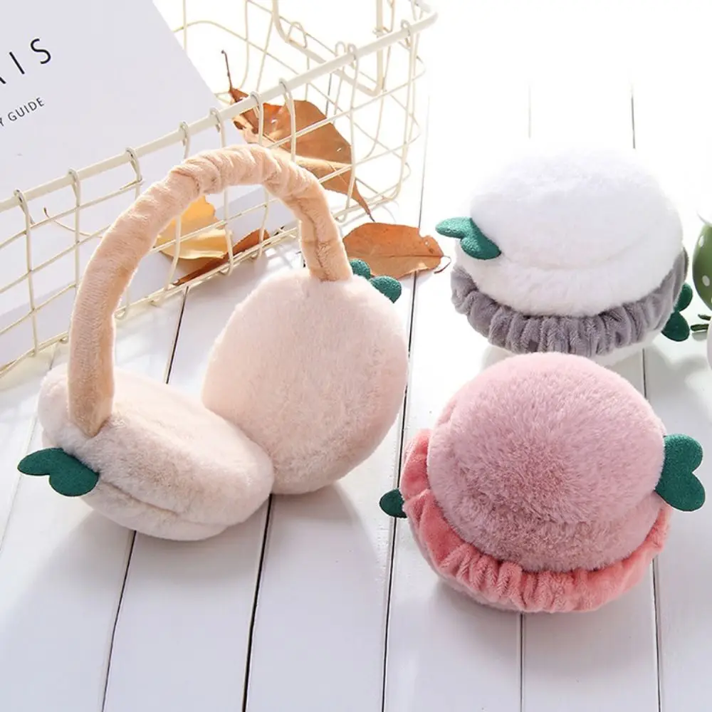 Kawaii Soft Earmuffs Fluffy Portable Faux Fur Ear Warmers Windproof Bean Sprout Ear Muffs Daily Street Wear