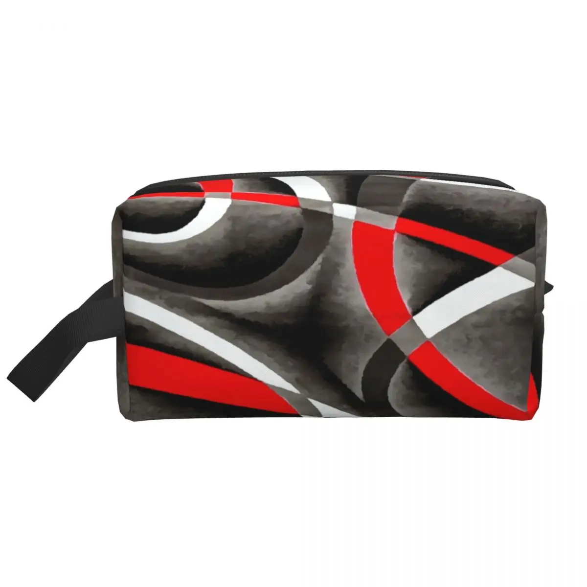 Custom Geometrical Curves Cosmetic Bag Women Texture Geometric Abstract Makeup Toiletry Organizer Lady Beauty Storage Dopp Kit