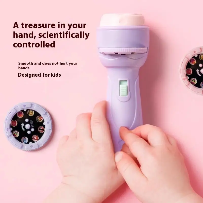 Projection Flashlight Early Education Puzzle Development Toy 24/48 Patterns Cartoon Projector Torch Baby Toy Children