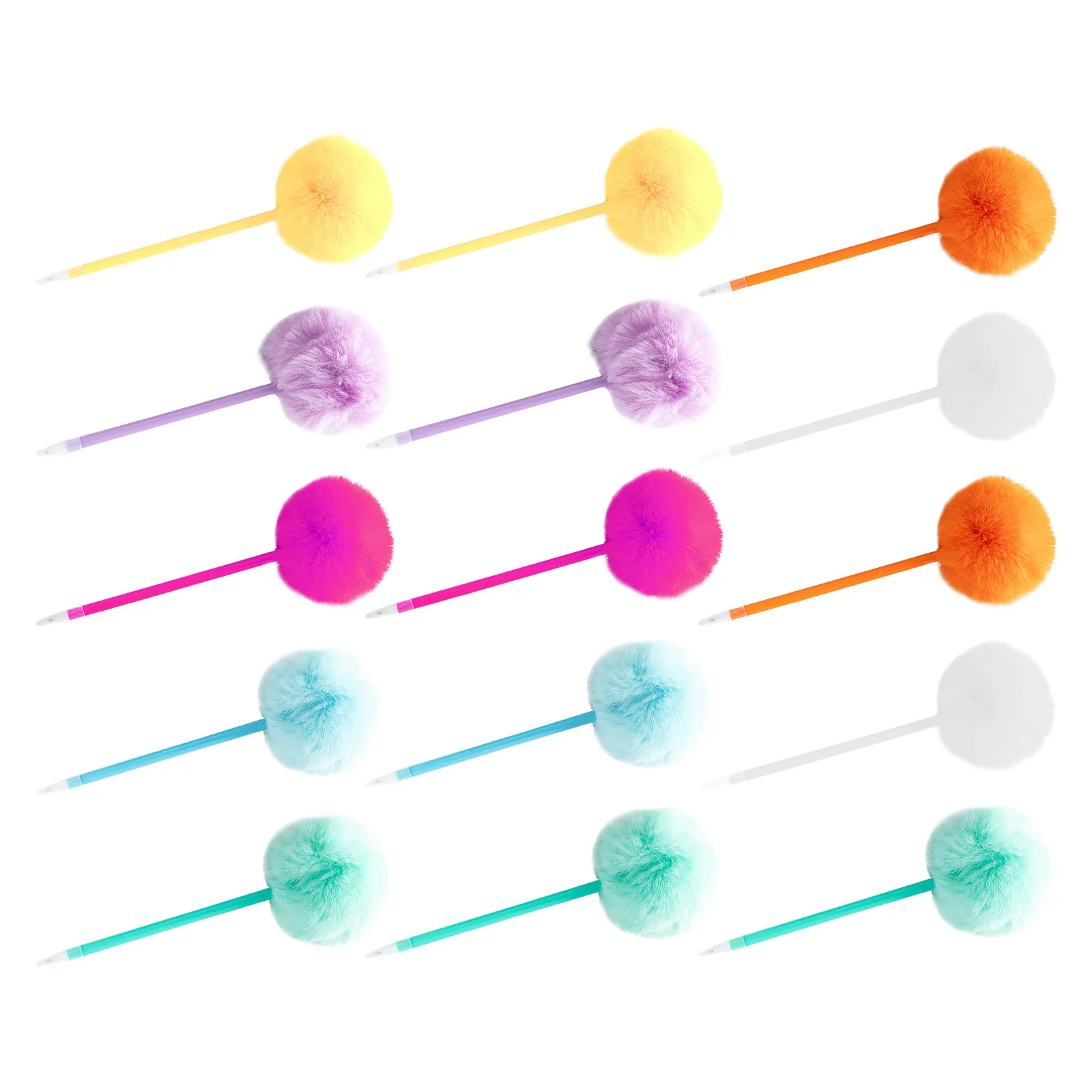 

Набор из 15 разноцветных ручек с помпонами, милые ручки с наконечниками в форме сердца, забавные необычные ручки для студентов, праздничные сувениры, подарки для школы и офиса