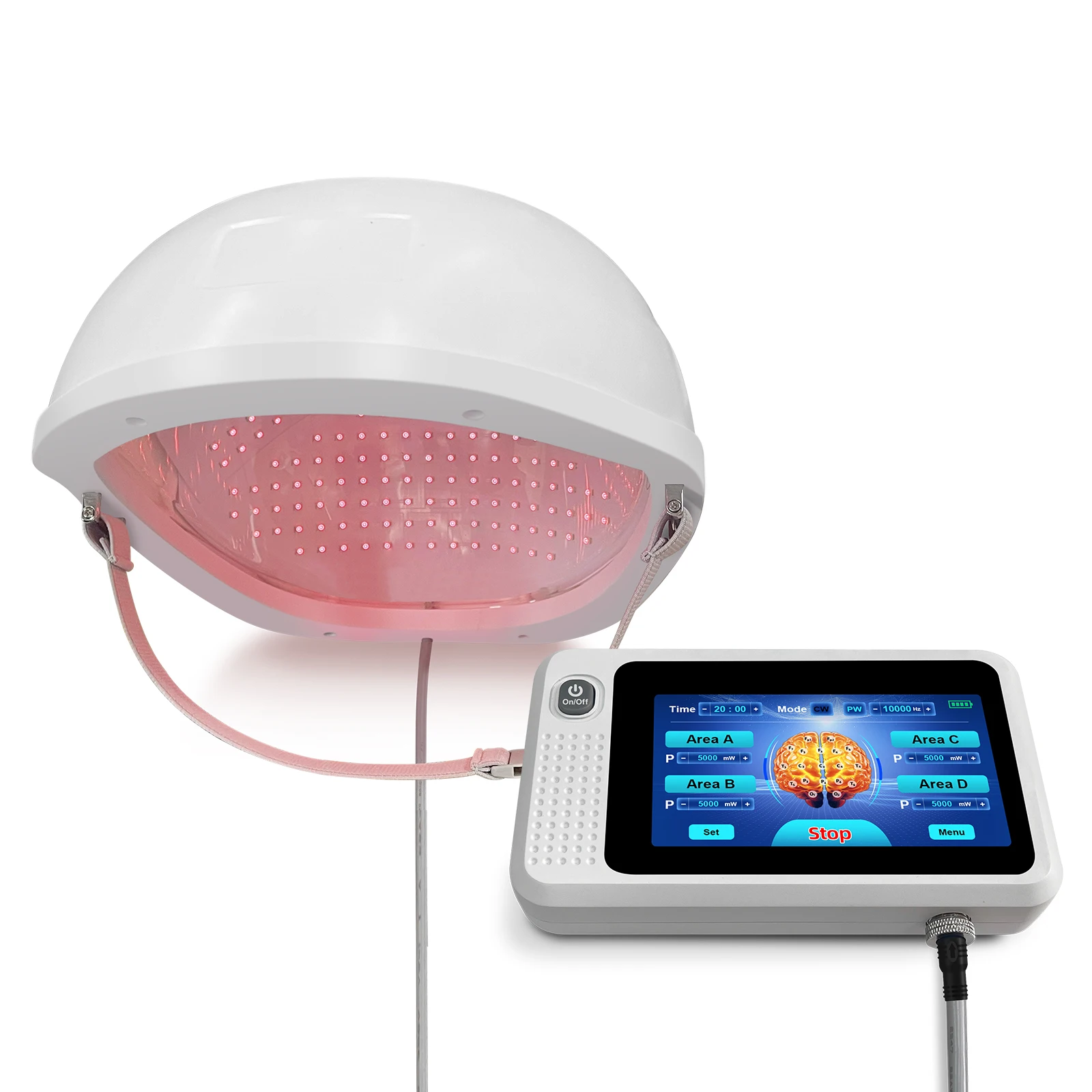 

Newest 810nm PBM Helmet Infrared Brain Stimulation Device Cranial Red Light Therapy Machine Neurofeedback Equipment