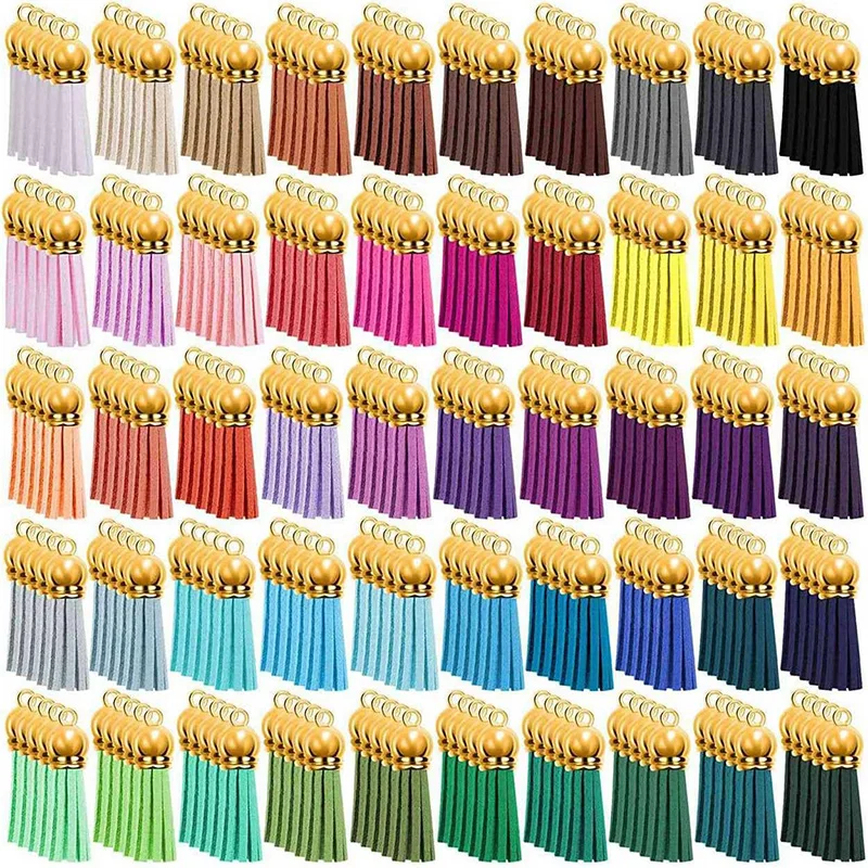 5/10/20Pcs 38mm Mini Leather Tassels Keychain Tassels For DIY Crafts Charms Earrings Bracelets Jewelry Making Supplies