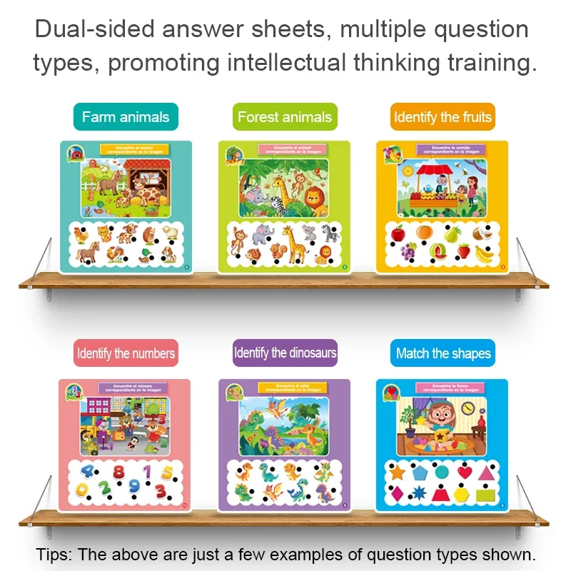 New Spanish Learning Book Baby Educational Voice Reading Machine Point Books Smart Point Pen Children Study Leaning Story Toy