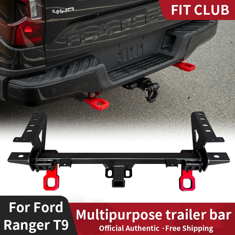 For Ford Ranger T9 2023 2024 4x4 Trailer bumper 70000 Lbs 2 inc D-Ring Shackle Trailer arm Off road rescue Ranger T9 accessories