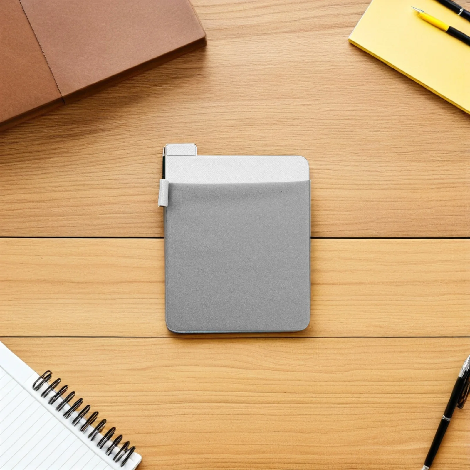 

Self-Stick Mouse Storage Pouch Laptop Tablet Elastic Pocket Sleeve Scratch-Resistant Organizer for Mouse Pen USB Cable Work