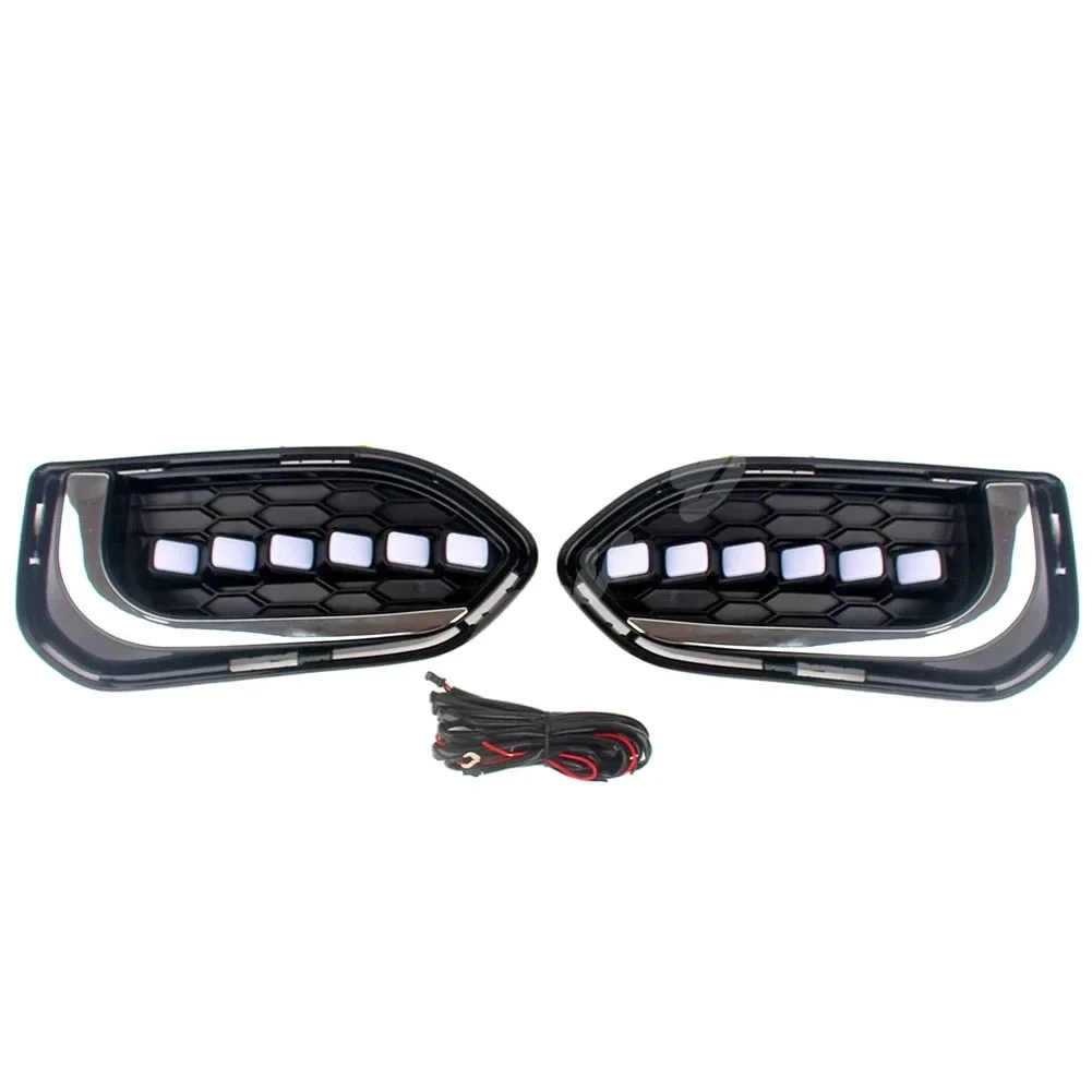 1 Pair LED Daytime Running Light, DRL Fog Lamp for Honda Fit/Jazz 2018-2020