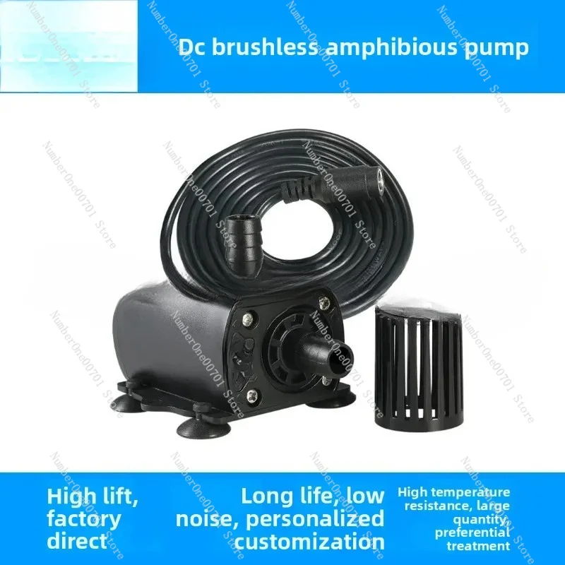 Solar Water Pump DC12V Micro Hydroponic Computer Cooling Circulation Fountain For QR50D