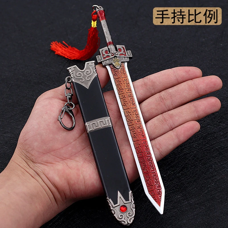 22cm Kill God Sword Chinese Style Ancient All-metal Cold Weapon Model Game Anime Peripherals 1:6 Doll Equipment Accessories Boys