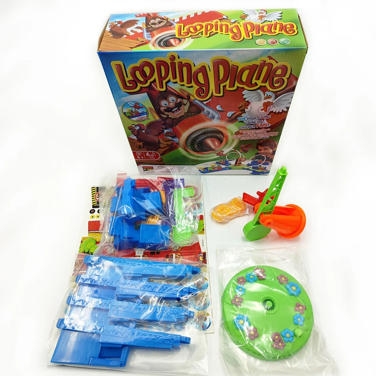 Looping Louie Spinning Plane Chicken Stealing Game Parent Child Interactive Puzzle Board Game Party Game Toys for Children