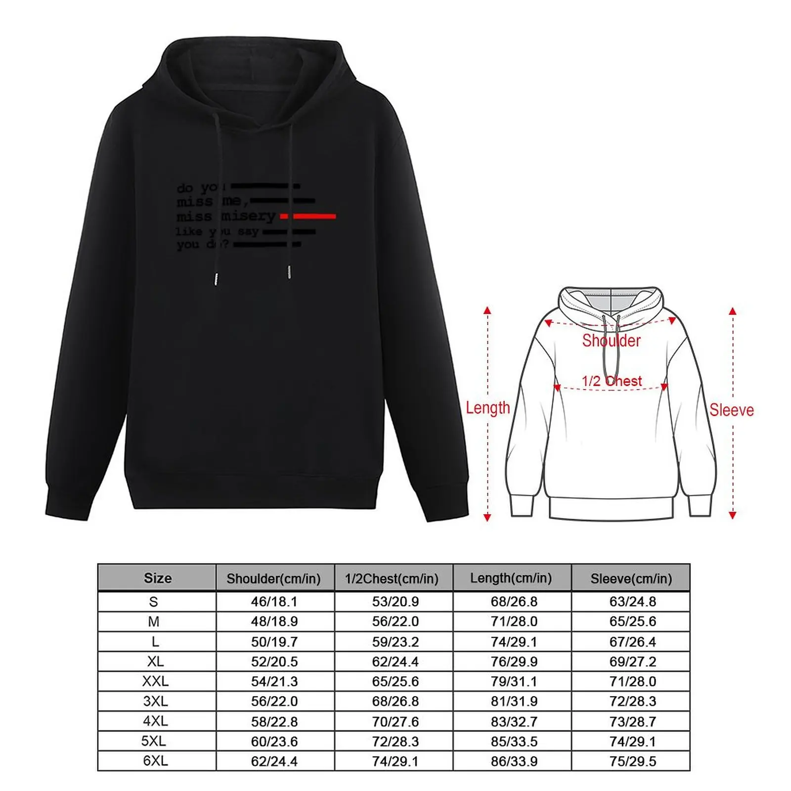 Do you miss me, miss misery like you say you do? Pullover Hoodie autumn jacket men men's winter sweater men's oversize hoodie