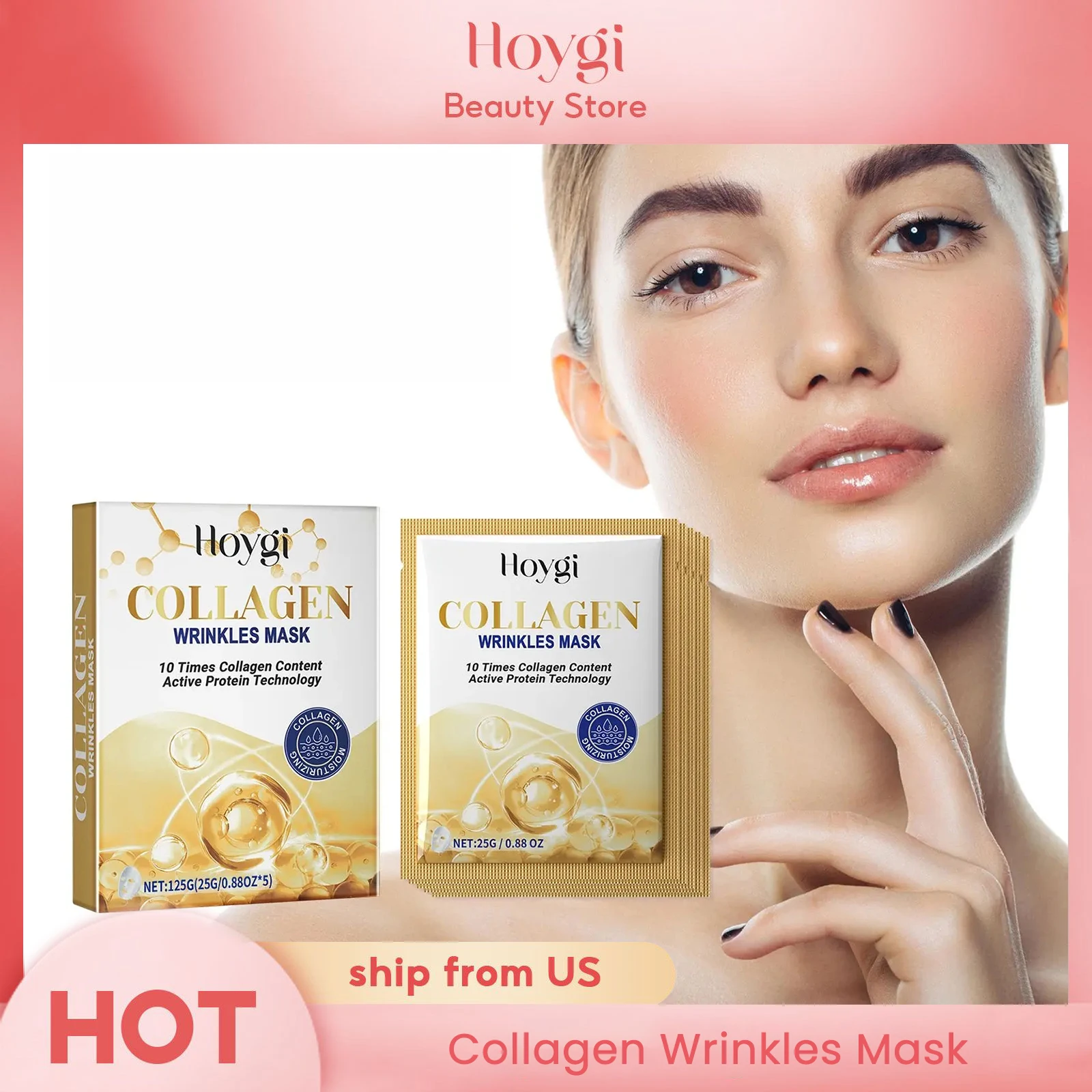 Facial Mask Skin Care Treatment Brightening Hydrating Anti Aging Face Moisturizer  Transform Dry Skin Collagen Wrinkles Mask