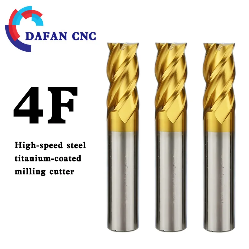 

4-Flute Cobalt High-Performance Fully Ground Straight Shank HSS End Mill, 6-20mm, for Precision CNC Machining
