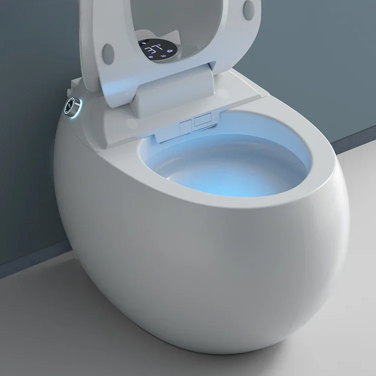 Hot Sale Bathroom Egg Round Shape Electric Automatic Wc Intelligent Toilet Bowl Smart Toilet