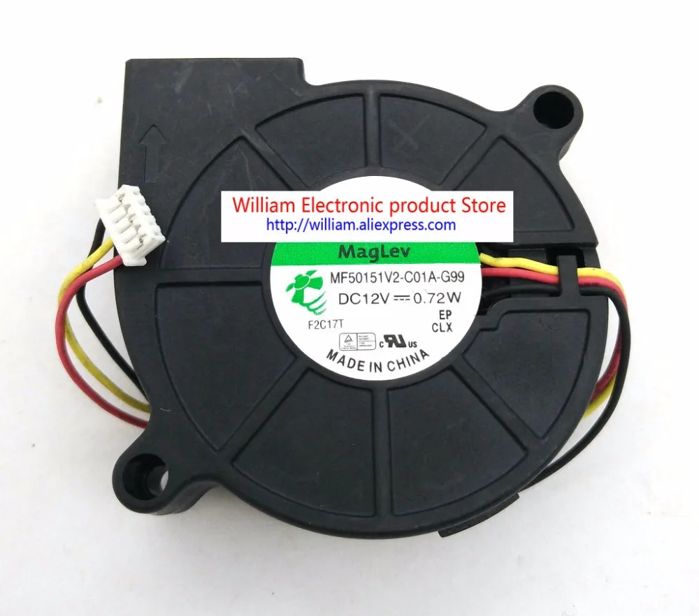 Original Cooling fan for Car MF50151V2-C01A-G99 DC12V 0.72W 50x15MM 3Lines 4Pin