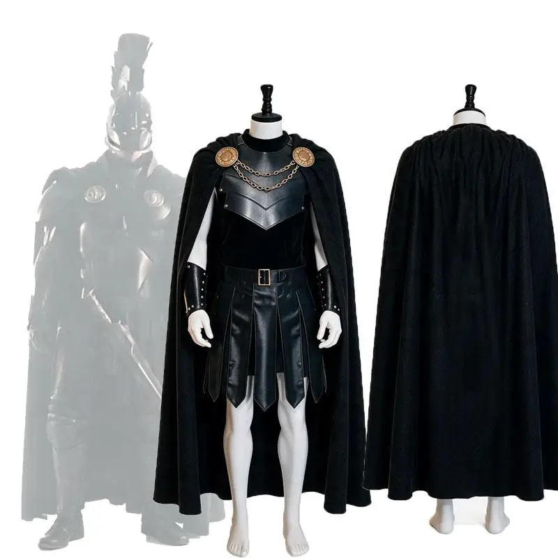 Disguise The Odyssey Agamemnon Cosplay-Kostüm für Erwachsene Männer Uniform Umhang-Set Rollenspiel Fantasia-Outfits Halloween-Karneval-Anzug