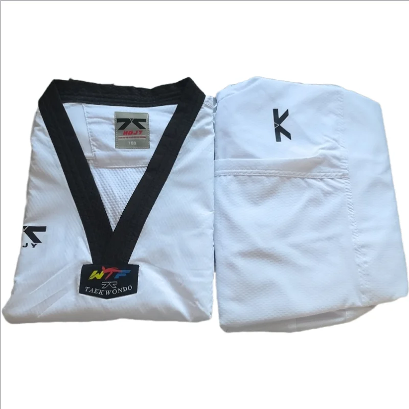 Firmway  Taekwondo Coach Training Clothes Are Thin and Breathable  WTF Karate Judo Kimono Doboks Tkd Uniform For Adult Kids