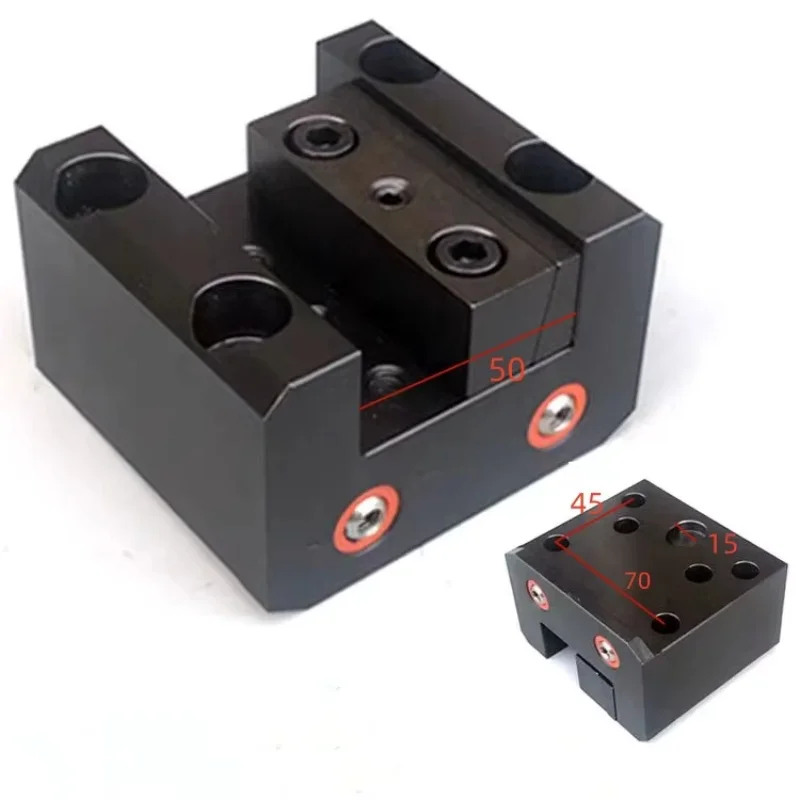 70x45 CNC Lathe Turret Tool Block Tool Holder Boring Round Tool Fixture End Face Machine Tool Slant Rail Lathe Servo Turret