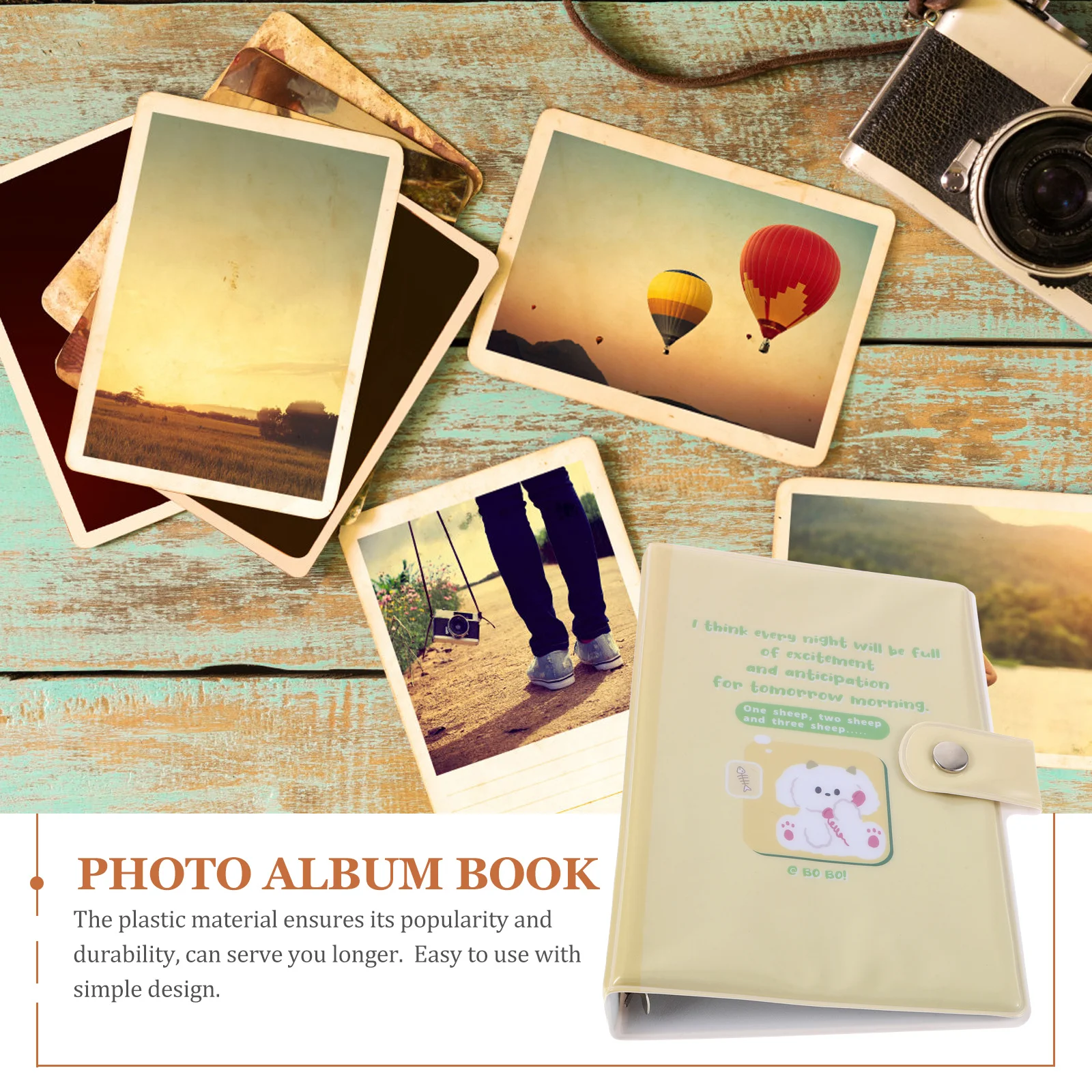 Raccoglitore in plastica a 6 anelli con copertina riutilizzabile, fogli sciolti, scrapbook, album fotografico, organizer, cartella per notebook da viaggio per ufficio