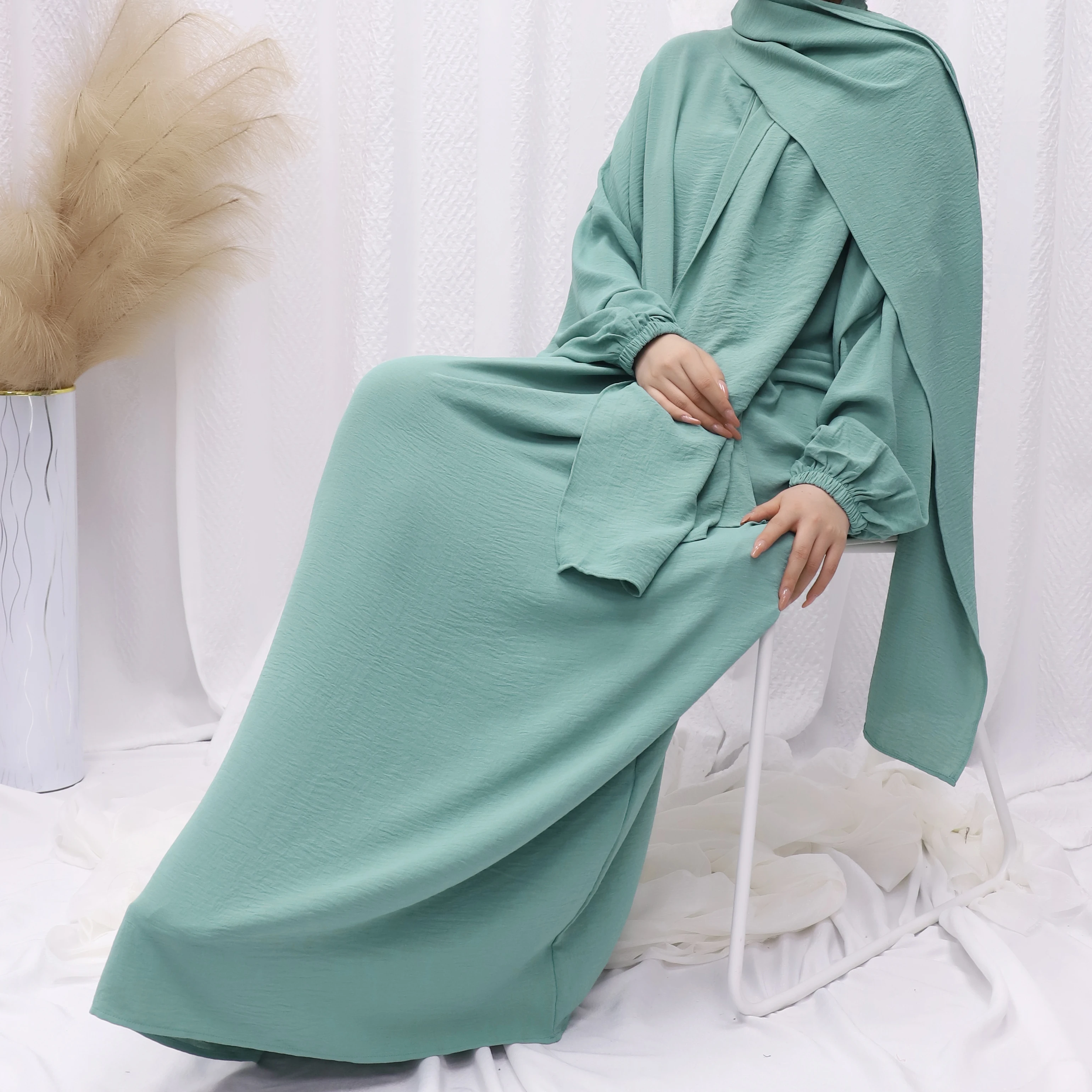 Modest Abaya Ramadan Dubai Robe Femme Musulmane Turkey Kaftan Islamic Clothing Muslim For Women Abaya