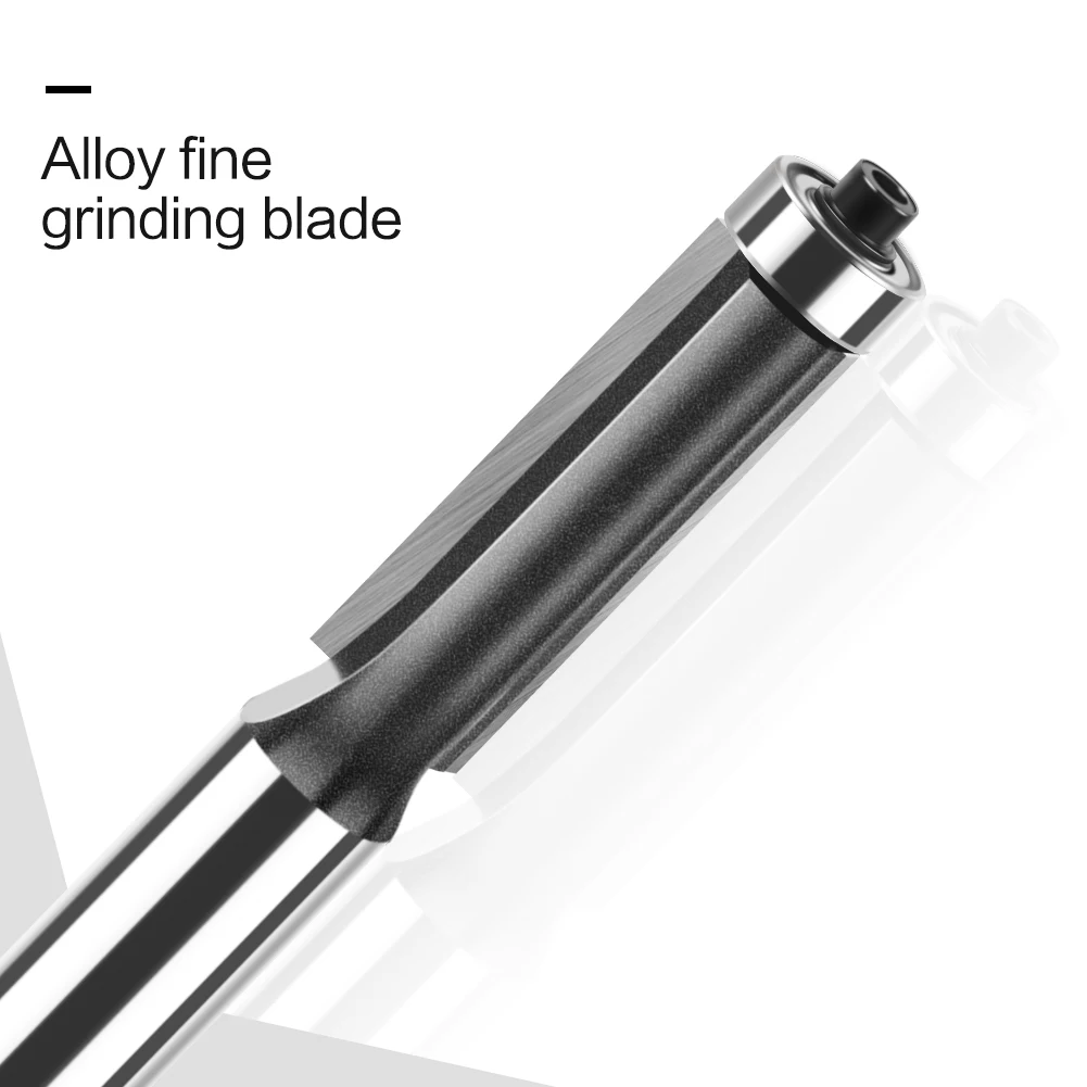 Imagem -02 - Shank Extra Long Straight Router Bit Grupo Rolamento Flush Trim Bits Fresa de Madeira Ferramentas para Carpintaria 12 mm em 2in