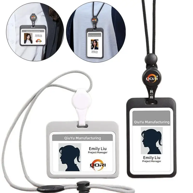 Nursing Credential Holder Retractable Card Holder Removable Lanyards ID Card Business Badg Holder Luxury School Acsesories