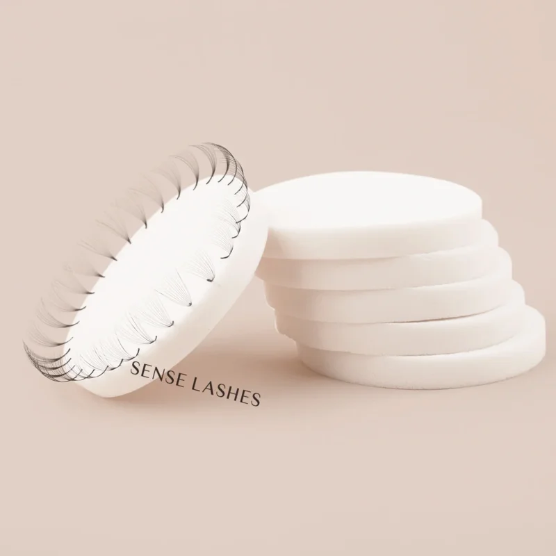 SENSE LASHES 10&20pcs/Bag False Eyelash Spacer Puff Eyelash Extension Practice Training Puff Eye Shape Sponge Puff Makeup Tools