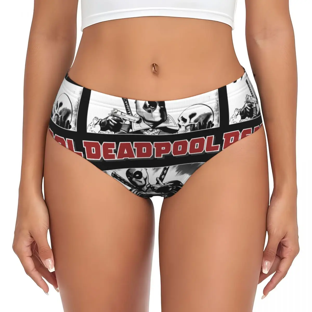 Женское эластичное нижнее белье на заказ Deadpool Poet Boxes, короткие трусики
