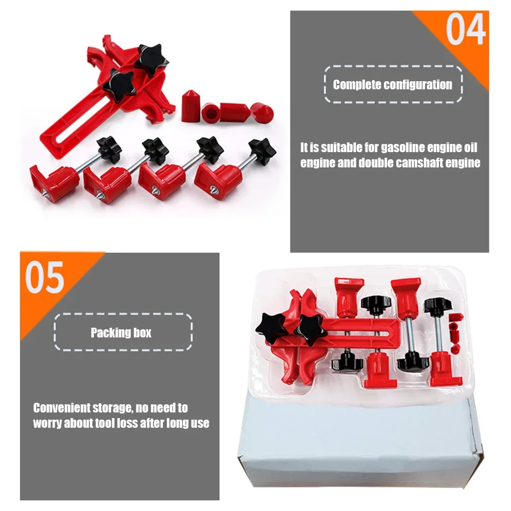 Locking Tool Sprocket Gear Fixing Kit Timing Gear Clamp Set Camshaft Sprocket Locking Tool for Single Dual Quad Cam