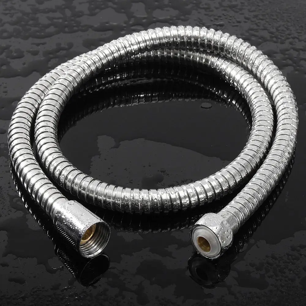 Stainless Steel Handheld Shower Head Hose High Pressure Replacement Shower Extension Tube Universal Anti-twist